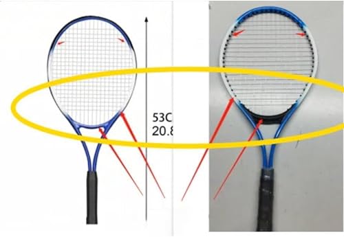 Miniatura 7 de Raqueta de tenis para tenis, raqueta de tenis profesional al aire libre, equipo de entrenamiento para principiantes en el parque, 20.9 in