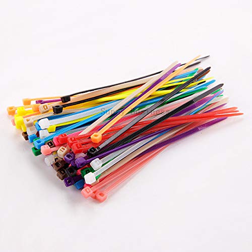 Syd Chen 4 Inch Brown Zip Ties (1000 Pieces), 18Lb Strength, Nylon Cable Wire Ties #TOP2