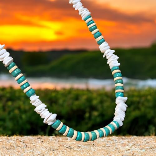 BlueRica Puka Chip & Coconut Shell Beads Necklace2