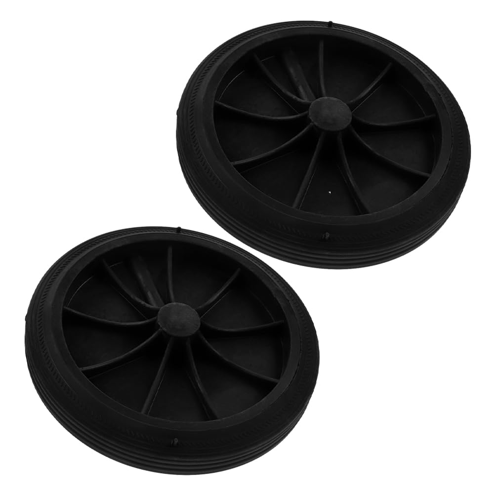 Ruedas para cubo de basura exterior con eje macizo repuesto de poleas para contenedor 8