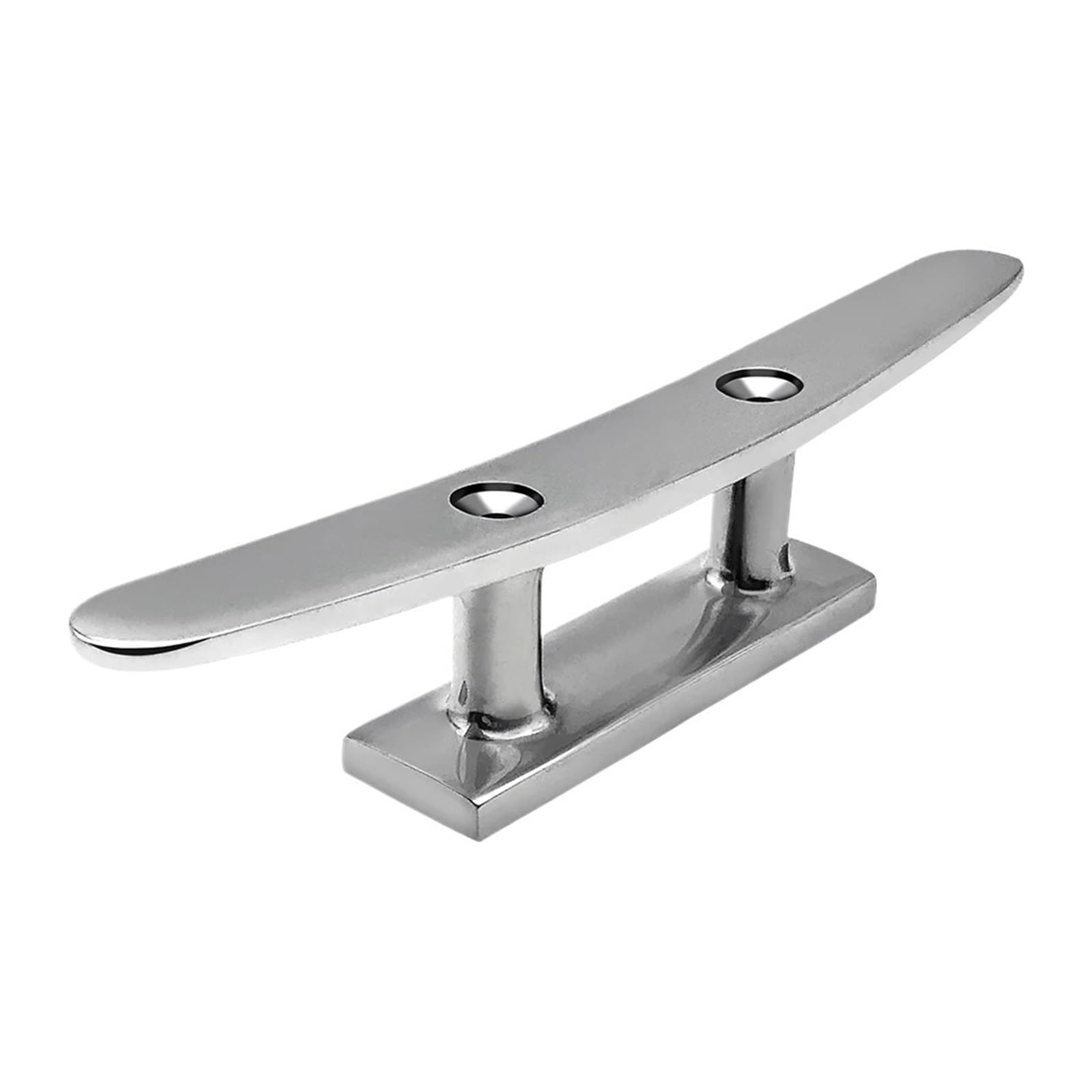 Ehfqpjybbo 10 Inch 8/ Marine Bollard 2 Holes Boat Mast Mooring Cleat 316 Stainless Steel Cleat 1Pcs(10 Inch)