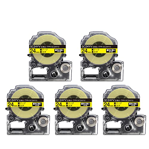 �L���O�W���p �e�v�� PRO �݊� �e�[�v�J�[�g���b�W SC24YV 24mm ���O�ɋ������x�� ���S�� 5�Z�b�g ���e�[�v ������