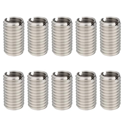 LT Easiyl 10PCS M12x1.75 Male to M10x1.5 Female Thread Reducer Nuts Stainless Steel 20mm for Machinery Equipment