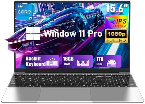 2026 Gaming Laptop,15.6" Windows 11 Pro Laptops Computer with Off...