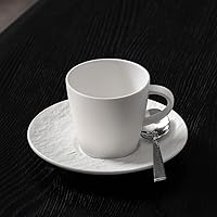 Vista 2 de Villeroy & Boch Fabricación Rock Blanc White Premium Porcelana Espresso y Mocha Cup Apto para lavavajillas