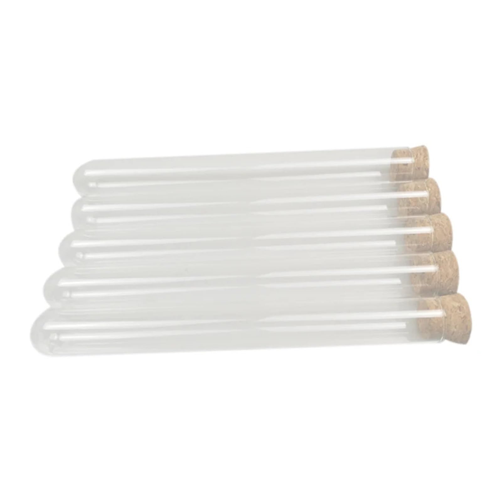 yingyingjia 50 szt. 20X150mm 30ml plastikowa probówka z korkiem, przezroczysta tuba na upominek weselny