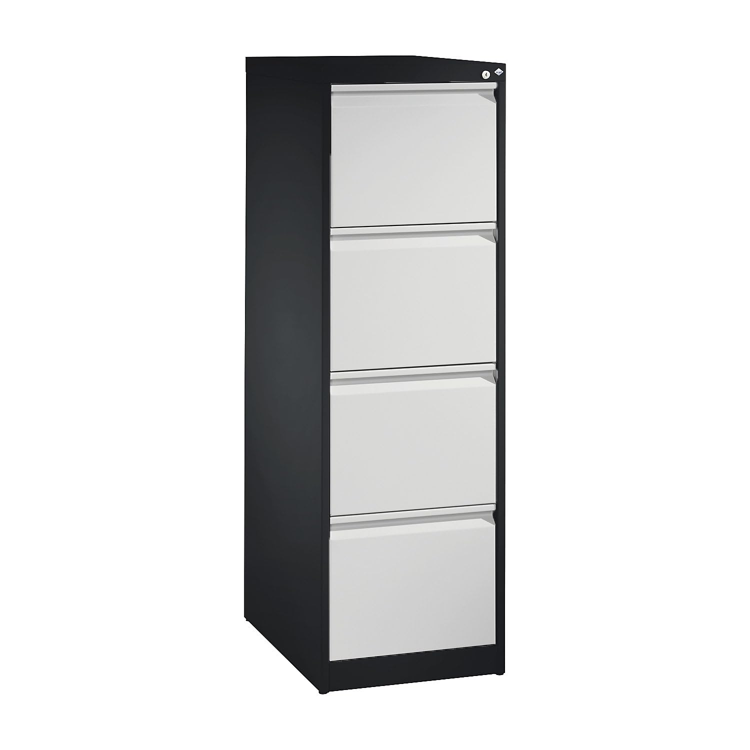 Classificatore per cartelle sospese ACURADO, 1 corsia, 4 cassetti, grigio nerastro / grigio chiaro.