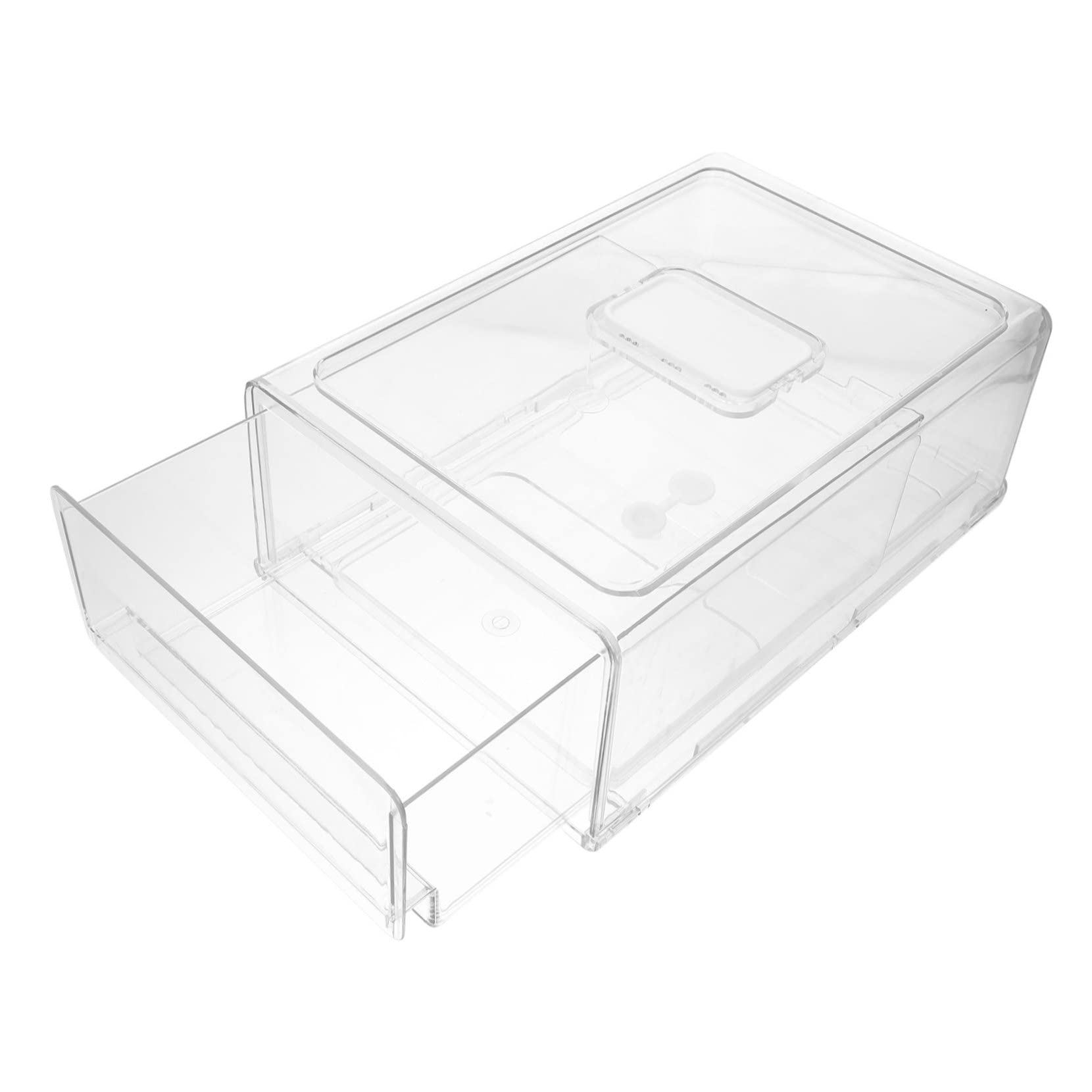 Caja de Refrigerador Tipo Cajón Apilable para Alimentos y Frutas