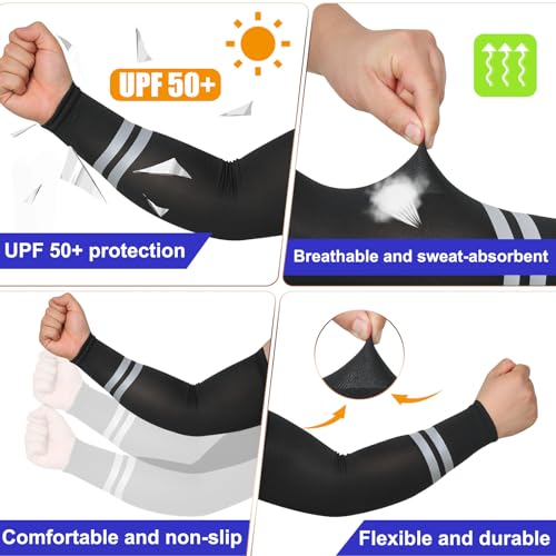 Image of SATINIOR 6 Pairs UV Sun Protection Sleeves