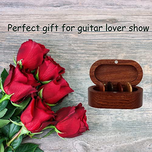 Exogio Boîte de rangement pour guitare avec 4 médiators en bois, support de pick-guitare, vitrine en bois naturel , mini boîte de rangement pour guitare cadeaux - Les Beatles, Paul McCartney, John Lennon, RIngo Starr, George Harrison Exogio Boîte de rangement pour guitare avec 4 médiators en bois, support de pick-guitare, vitrine en bois naturel , mini boîte de rangement pour guitare cadeaux – Image 7
