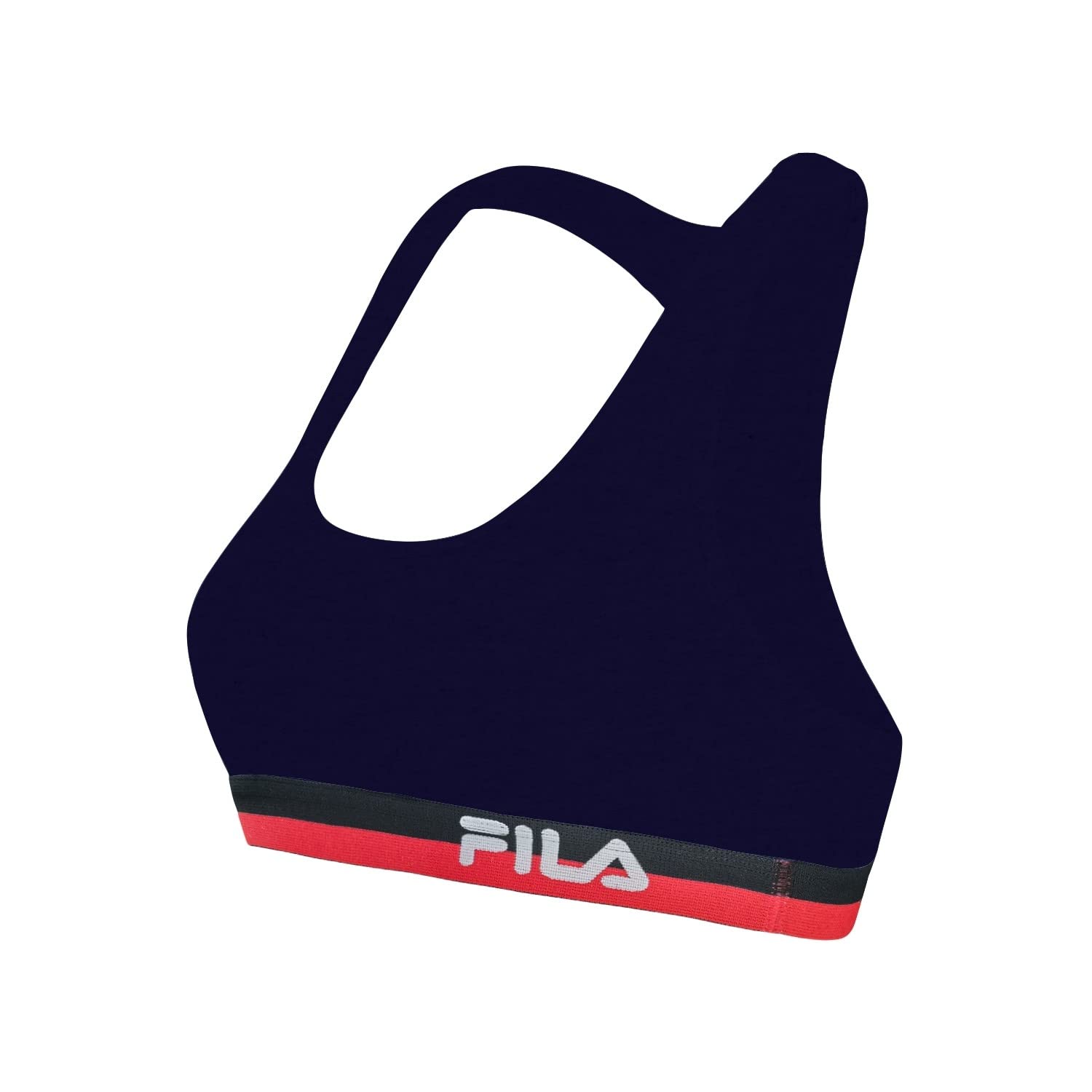 FILA Sujetador Deportivo Mujer algodón, Ropa Deportiva, Gym y Yoga (lote de 3)