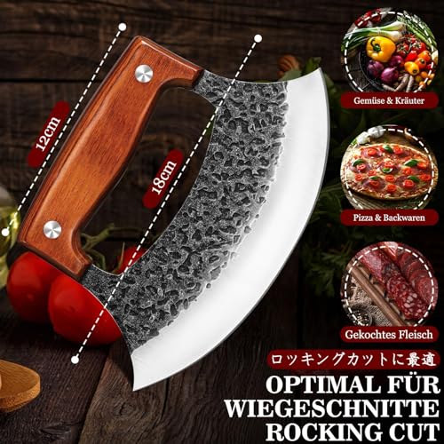 TIVOLI Ulu Messer aus Kohlenstoffstahl handgeschmiedet – Ansicht 5