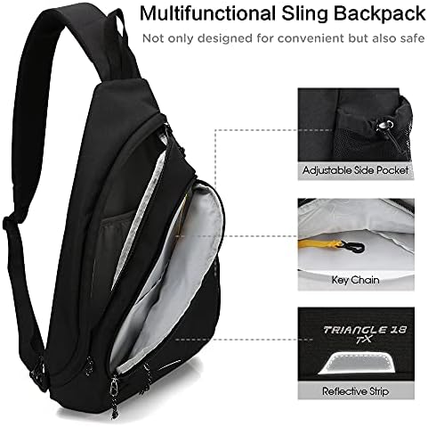 leather one strap backpack