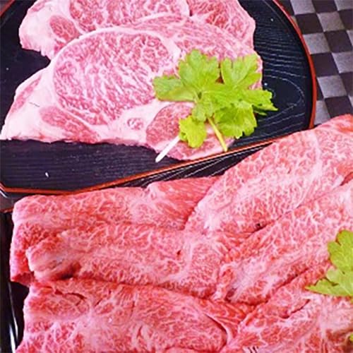 箱根西麓牛 ロースステーキと肩ローススライスセット 1.4kg 鉄板焼き すき焼き用 冷凍 牛ロースステーキ200g×3枚 肩ロース800g