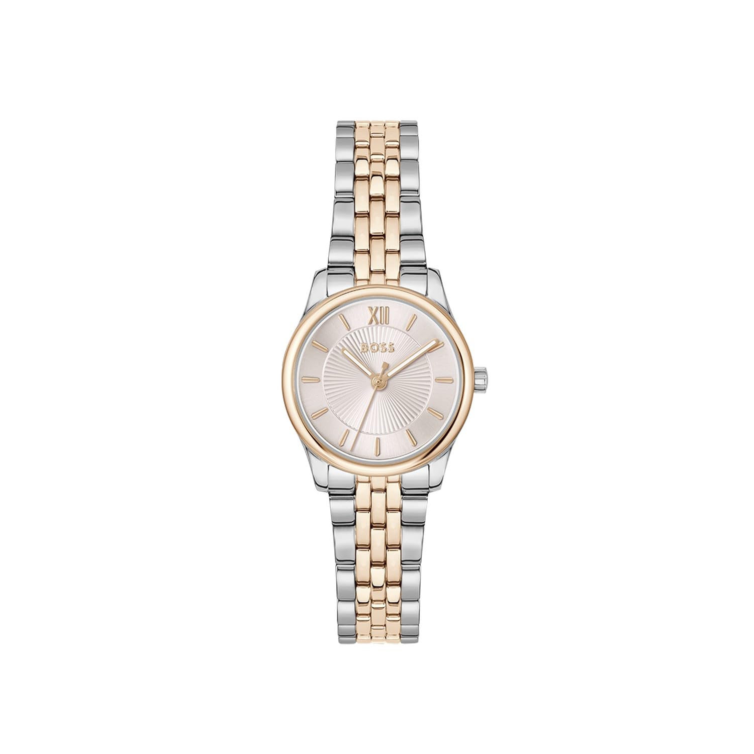 BOSS Hugo Analogue Watch for Women with Carnation PVD Stainless Steel Strap