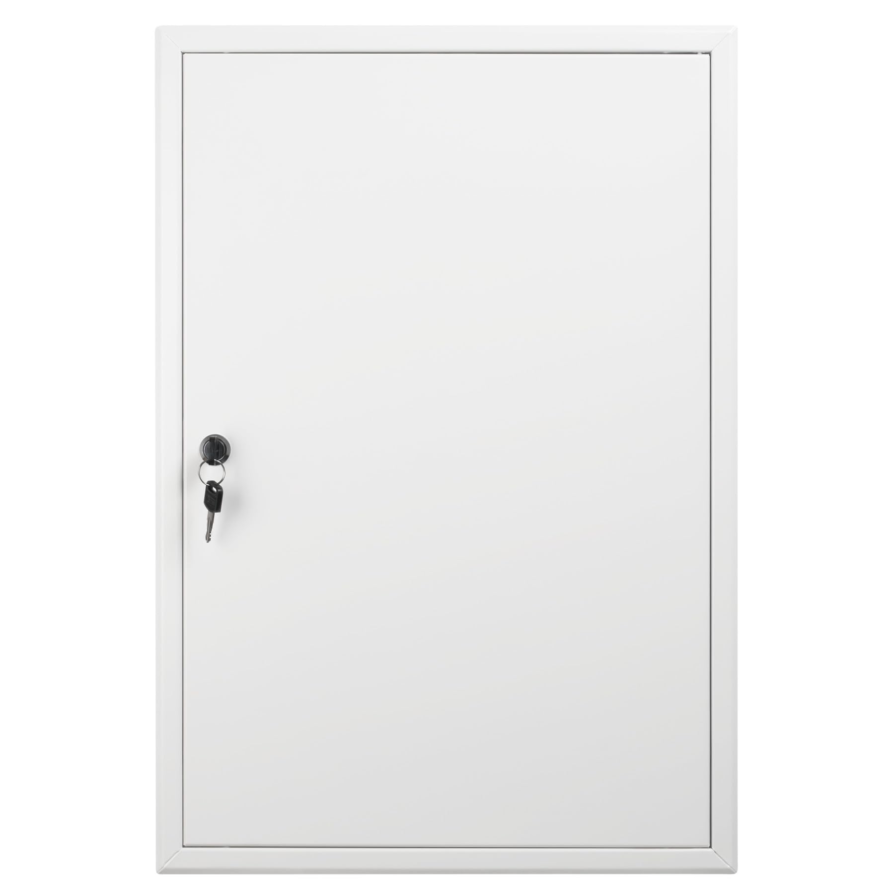 Revisionsklappe 40x60 cm Stahl - 1 mm starke Ausführung mit Schließzylinder - weiß - MW multi werkzeug