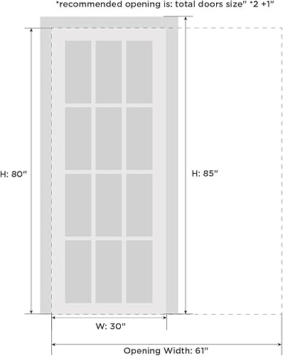 Miniatura 7 de Panel de puerta de bolsillo  Quadro 4111 seda blanca  Kit de rieles de riel de hardware  interior de madera maciza despensa cocina dormitorio