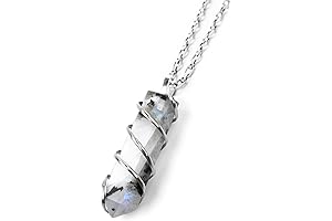 Rainbow Moonstone Healing Crystal Necklace: Embrace Balance & Embrace Your Inner Glow