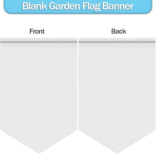 Miniatura 7 de Banderas de jardín de sublimación en blanco de 12 x 18 pulgadas, banderas de poliéster para transferencia de calor, impresión de teñido de