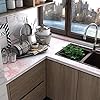 TOTIO Pink Marble Self Adhesive Wallpaper Peel Stick Glossy Thicken 16x118inch Pink Granite Furniture Sticker Waterproof Vinyl Wall Stickers Kitchen Worktop Covering Removable Sticky Back Plastic #2