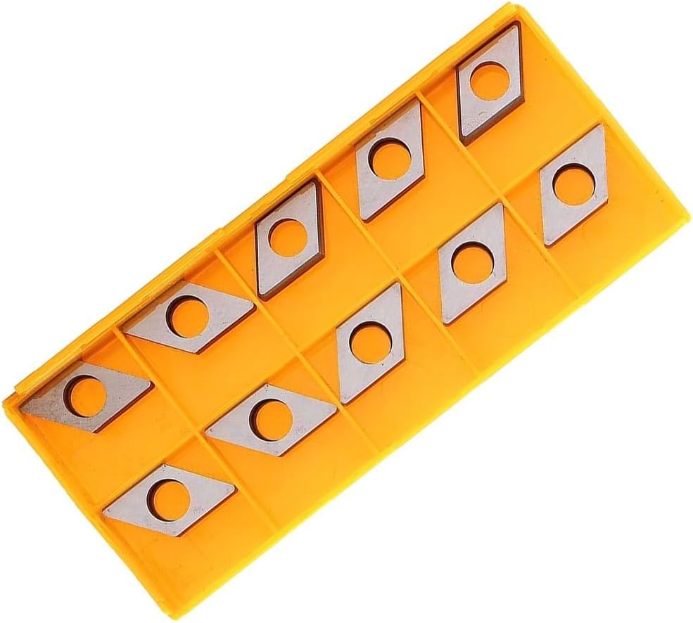 Carbide Insert Shim Seats 10pcs DNMG11T3040812 SD1103 11T3 CNC Lathe Accessories for Wood Turning and Machining Hollow or Curved Surfaces