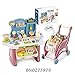 Supermarket Play Set Toy, Mini Dessert Shop Play,Toy Store Pretend Food, W/Shopping Cart for Kids Toddler, Unisex Age 3 4 5 Years.