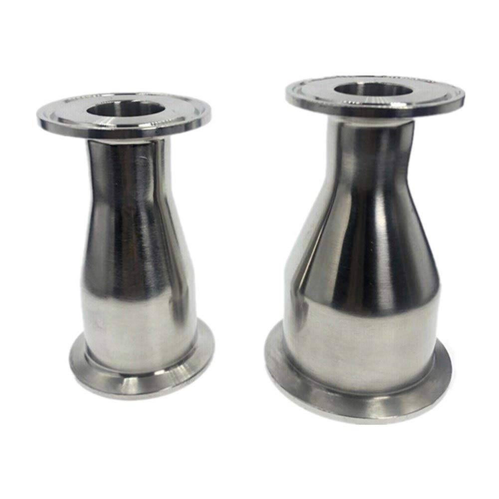 Herramientas de reparación de tuberías 3pcs 3/4 "- 4" Tubo OD de 19 mm for 102 mm Sanitaria Tri abrazadera del manguito reductor de soldadura SS316 Reductor Conectores de tubos (Color : SS 304, Size