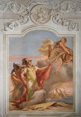 Lienzo de El adiós de Venus a Eneas de Battista impreso en mural decorativo de 60x90cm