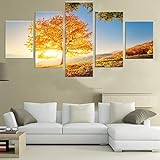 Cómo utilizar: las pinturas artísticas se han encuadernado en un marco de pintura de madera maciza importada de alta calidad, duradero, cada tabla se ha instalado ganchos de metal, puede ser muy conveniente para colgar en la pared, añade color e interés a tu espacio vital, te trae un buen estado de ánimo relajado, feliz y relajado.