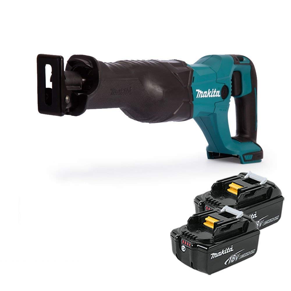 Makita DJR186Z 18V Cordless Reciprocating Saw with 2 x 3Ah Batteries