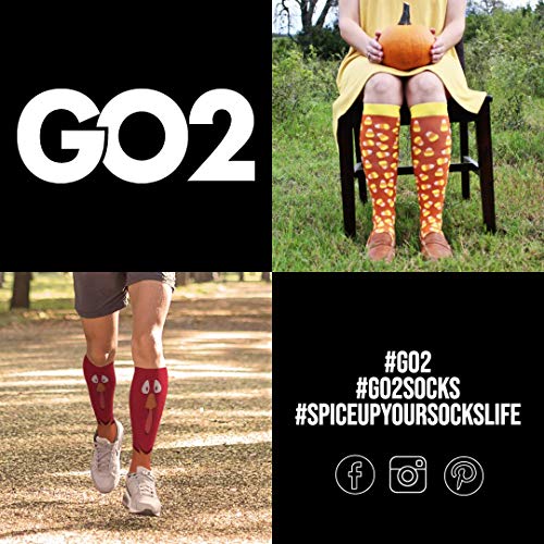 image for Go2Socks Holiday Christmas Compression Socks Women Men Nurses Runners 