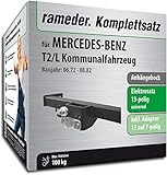 Im Lieferumfang enthalten sind der Anhängebock inklusive der passenden Schrauben und der Montageanleitung, sowie der notwendige 13pol Elektrosatz, ein Adapter für 7polige Anhänger und die Montageanleitung für die Elektrik.