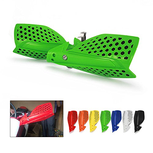 Image of Motorcycle Handguards Double Layer Protection 7 /8 inchand 11 /8 inchUniversal for KLX 300 KLX 250S KLX 110 TT250 KX 85 250 Dirt Pit Bike ATV Off Road Motocross Green