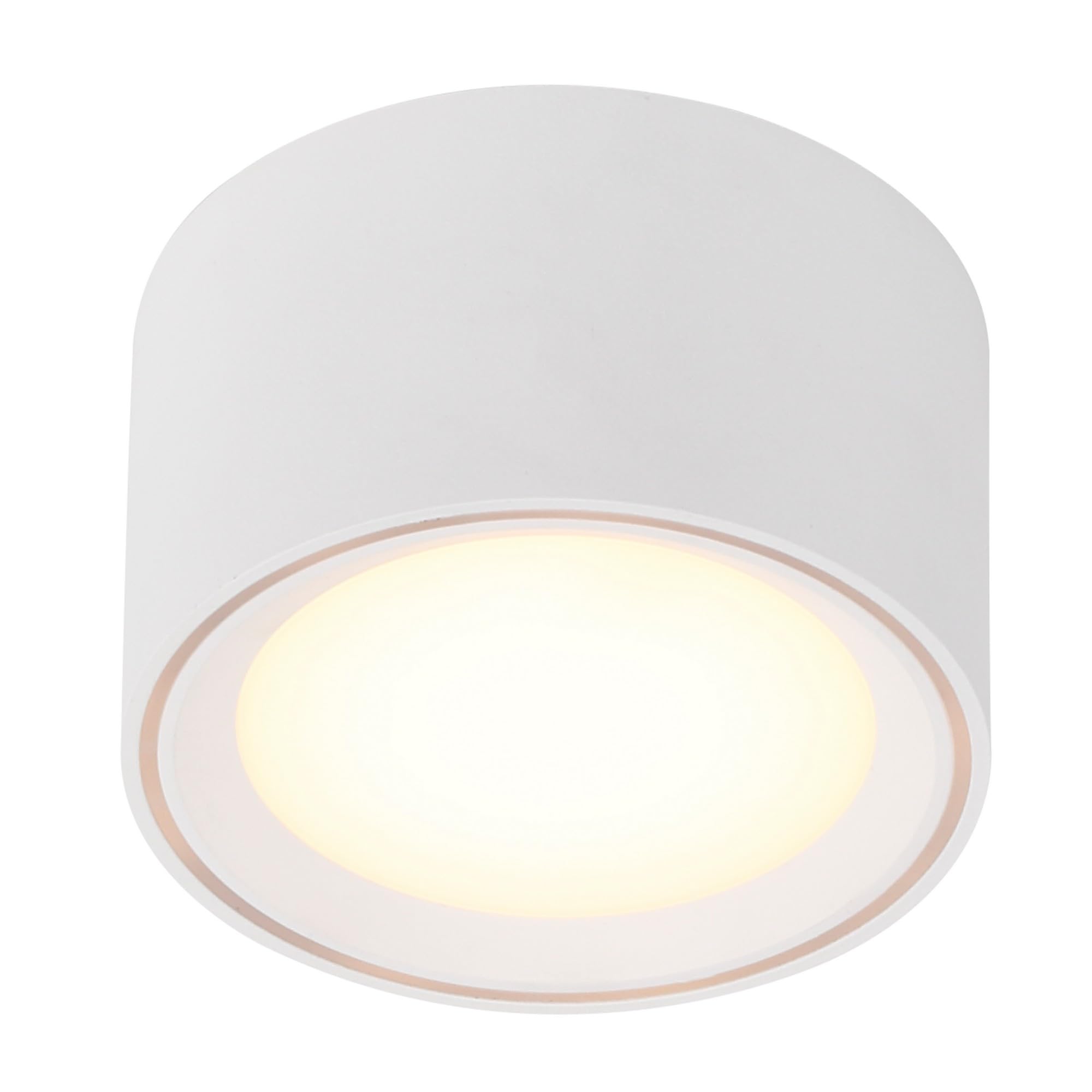Nordlux Fallon LED Aufbaustrahler 2er-Set Weiß – Dimmbarer Decken-Spot mit 3-Stufen Moodmaker™, 2700K Warmweiß, Flaches Design für Flur, Küche & Wohnzimmer