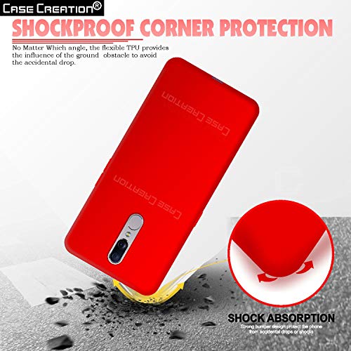 Image of Case Creation Luxurious OG Series for Oppo F11 Case Cover,Anti-Dirty Slim Case Frosted Matte Cute Candy TPU Raised Bezel (Splash of Color) Back Cover for Oppo F11 -Wine Red