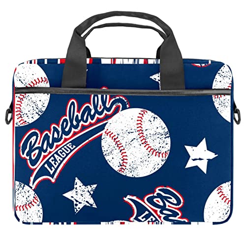 Housse ordinateur portable 13.3 antichoc et imperméable avec bandoulière étoiles de baseball