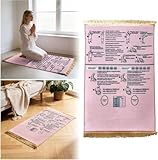 Portable et Pratique pour Voyager: Léger et pliable ce tapis de prière portable s'emporte partout à la mosquée au travail ou en voyage. Son format pratique se glisse facilement dans un sac pour garder votre routine de prière intacte où que vous soyez.