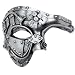 New Silver Mechanical Men Venetian Mask for Masquerade Steam Punk Phantom of The Opera Vintage/Mardi Gras/Halloween/Party/Ball Prom