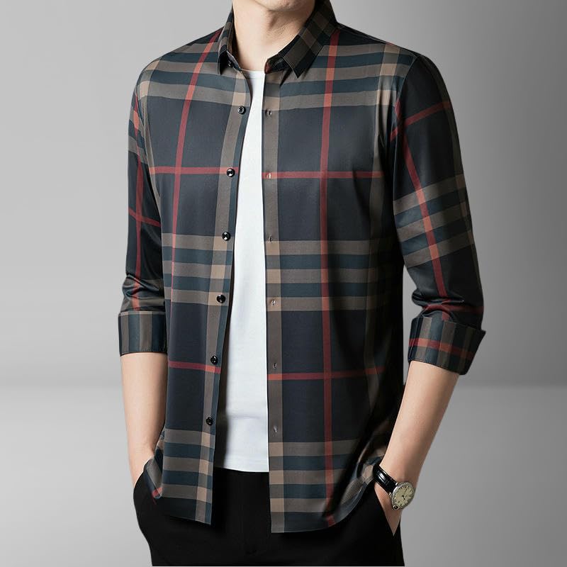 Camisa transpirable de algodón con botones estilo coreano 2