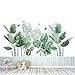 ZXT Pegatinas de Pared Planta Tropicales,Planta Tropical Hoja de Tortuga Etiqueta de la Pared,para Dormitorio, Sala de Estar, Comedor, Pared de Fondo de TV, Pasillo, Oficina, Tienda, Etc (0)