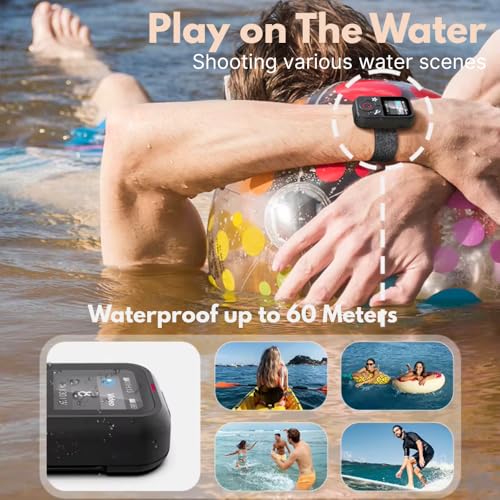 Image of Yantralay Bluetooth Remote Controller for Go pro Hero 13 /12 /11 /10 /9 /8 /Max | 1.4 inch Color Display, Waterproof 60m Smart Control | Sync Up to 5 Cameras with Wrist Strap
