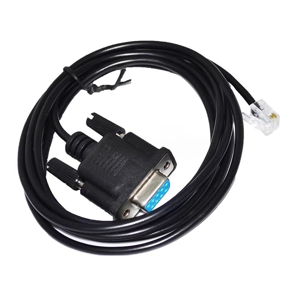 RIKYJIC DB9 RS232 Female to RJ10 RJ9 4P4C Male Adapter Cable for Meade 505 497 LXD55 Stellarium ETX125 ETX127 AUTOSTAR AudioStar Cable(1.8 Meters)