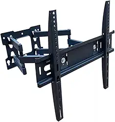 Suporte de Parede Articulado Inclinado para TVs de 26" a 55" - Suporta até 50kg, Ajustável, Giratório e Inclinável, Compatível com VESA 400x400, Ideal para Sala de Estar e Escritório