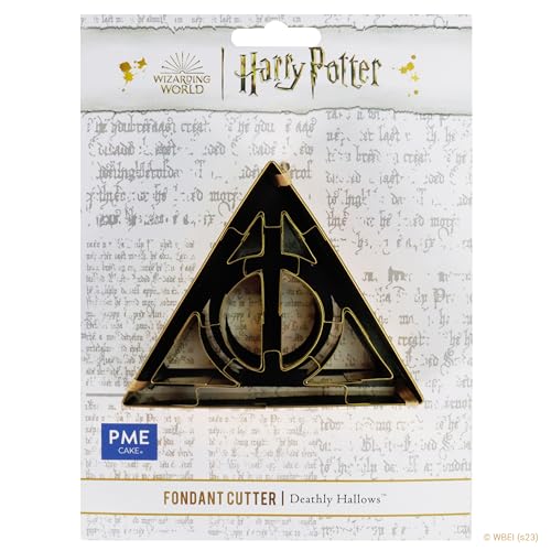 PME Harry Potter Fondant & Cookie Cutter, Deathly Hallows, Gold