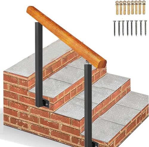 Poteaux d'escalier réglables à 270° et rampe en bois orientable