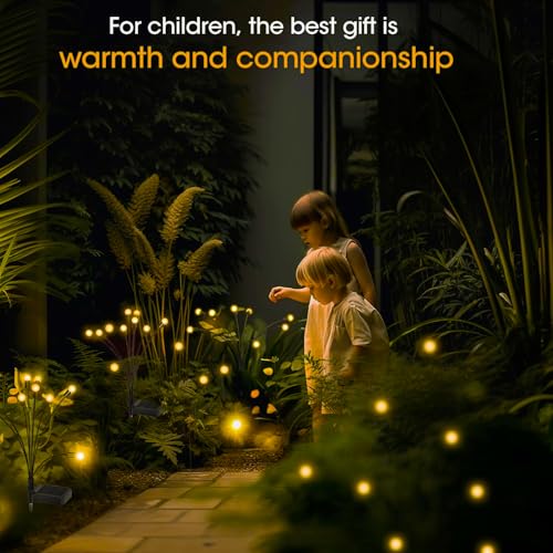 OBSYDIUM Solar Garden Lights Outdoor, Firefly Starburst, IP65, Warm - Image 8