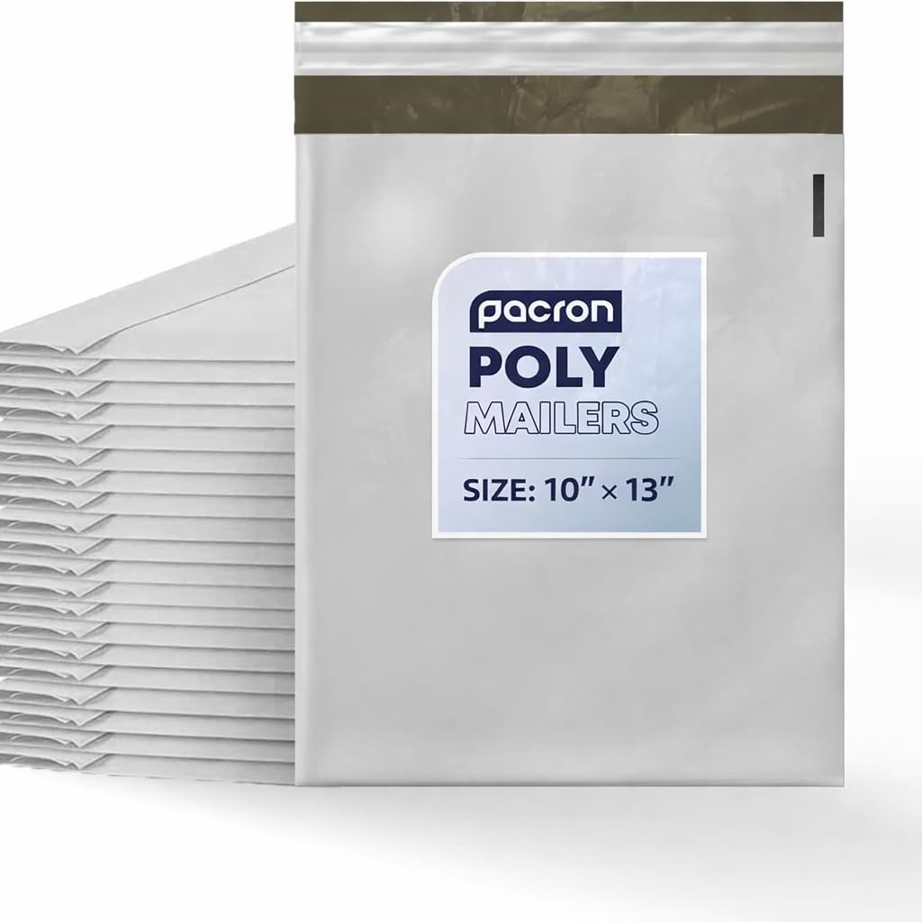 10x13 Poly Mailers 500 Pack – Professional Shipping Bags for Apparel & Soft Goods – Self Seal Tamper-Proof Envelopes – Heavy Duty Waterproof & Privacy Shielding Mailing Bags