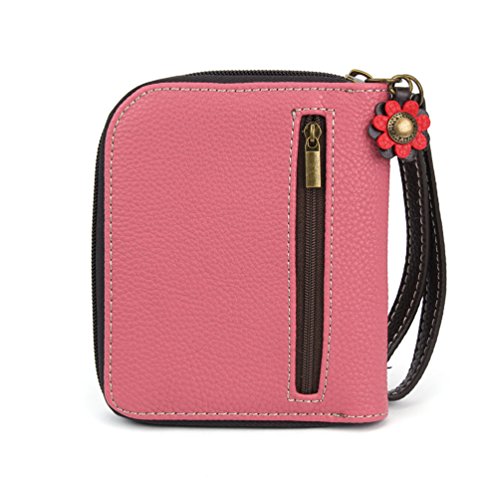 Image of CHALA Zip Around Wallet, Wristlet, 8 Credit Card Slots, Sturdy Pu Leather