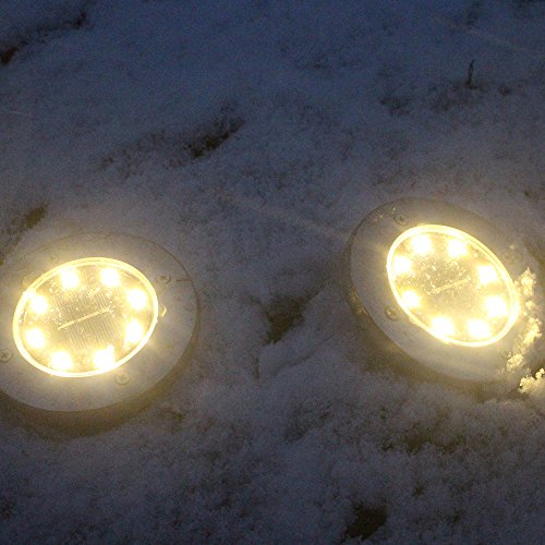 1PC LED Solar Power Buried Light Ground Lamp Outdoor Garden Decking