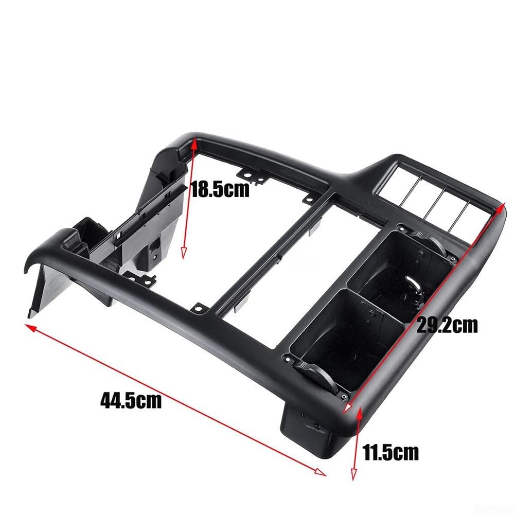 Griglia di ventilazione per cruscotto per Polo 6N 1994-2002, parte di ricambio per console centrale, in plastica nera, pannello interno in plastica nera
